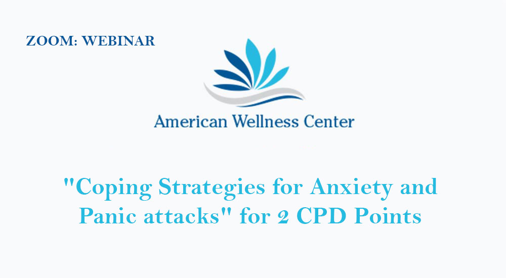 Coping Strategies for Anxiety and Panic attacks for 2 CPD Points