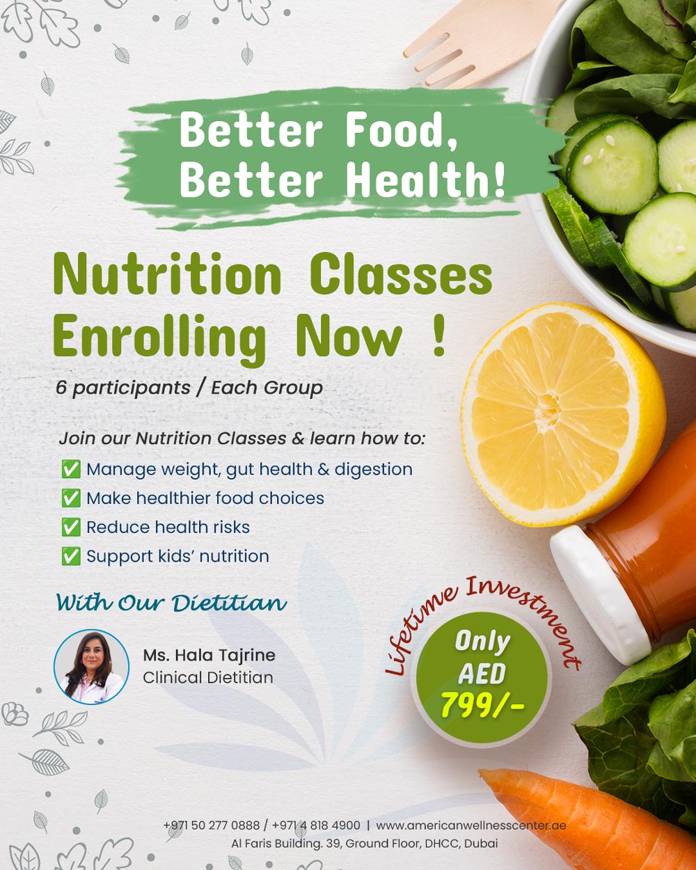 Nutrition AWC DHCC Dubai