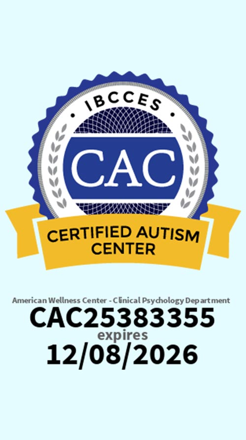 Badge Autism Certified Center 